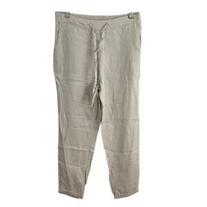 IXIMO Linen Pants Pull On Jogger Women Size Medium